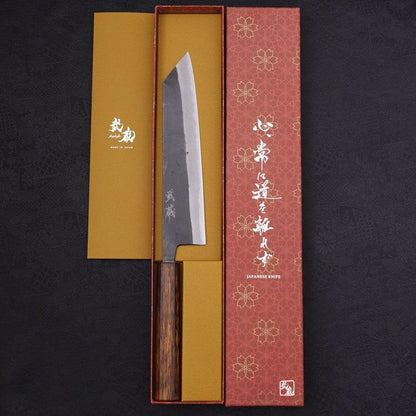 Kiritsuke Blue Steel #2 Kurouchi Sumi Urushi Handle 210mm