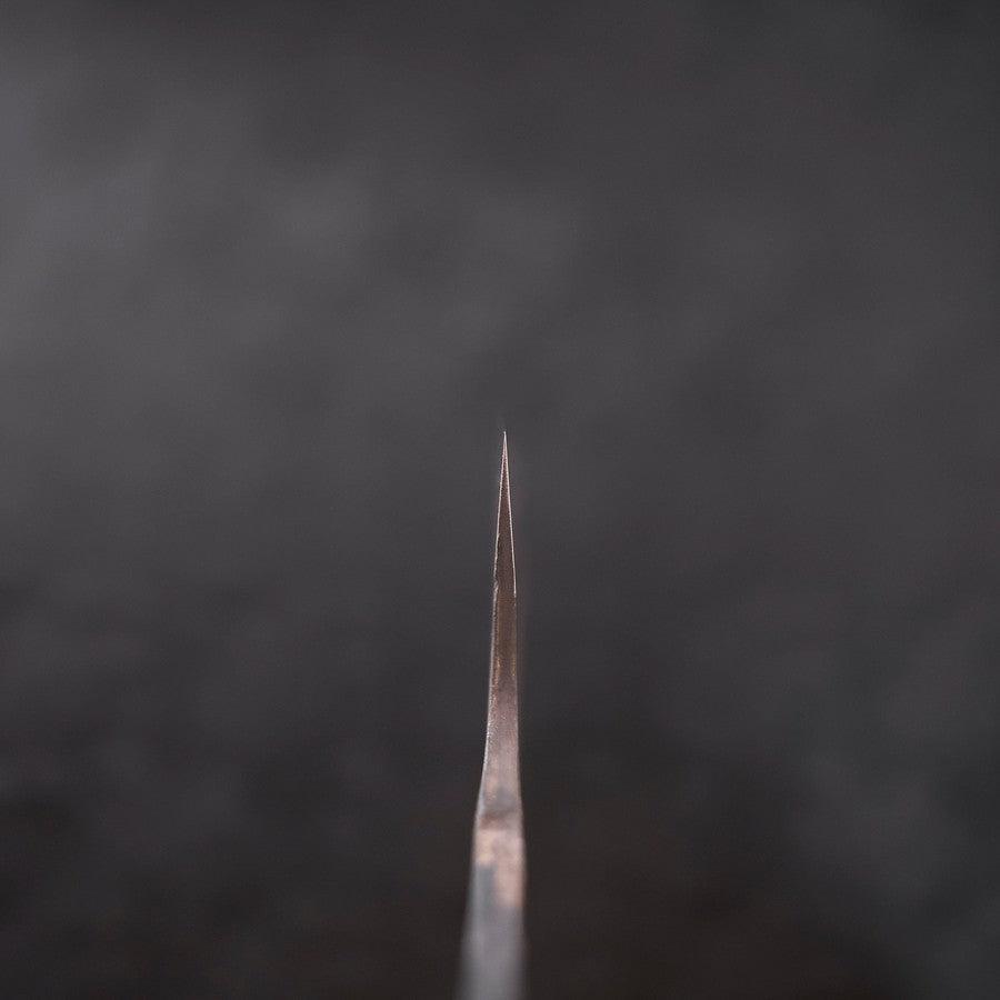 Kiritsuke Blue Steel #2 Stainless Clad Kurouchi Damascus 210mm