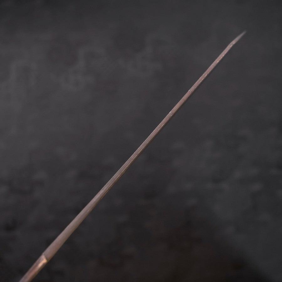 Kiritsuke Blue Steel #2 Stainless Clad Kurouchi Damascus 210mm