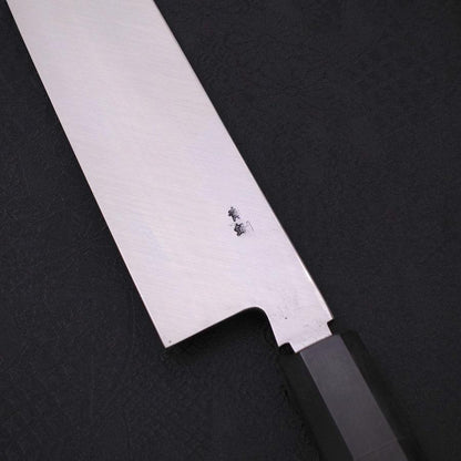 Kiritsuke Blue Steel #2 Suminagashi Buffalo Ebony Handle 240mm