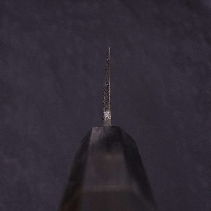 Kiritsuke Blue Steel #2 Suminagashi Buffalo Ebony Handle 240mm