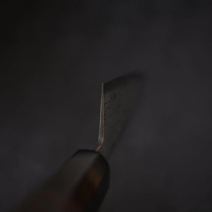 Kiritsuke Blue Steel #2 Suminagashi Buffalo Ebony Handle 240mm