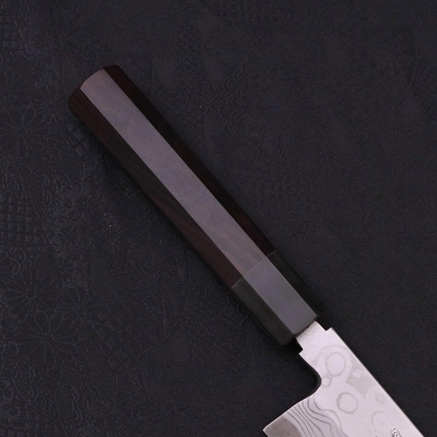 Kiritsuke Blue Steel #2 Suminagashi Buffalo Ebony Handle 270mm