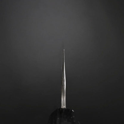 Kiritsuke Cobalt Stainless HRC62 Kurouchi Damascus  Buffalo Ebony Handle 240mm