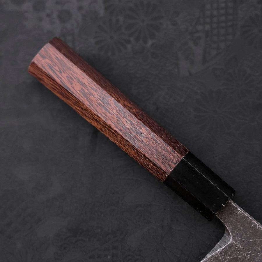 Kiritsuke Deba Blue Steel #2 Kurouchi Buffalo Wenge Handle 165mm