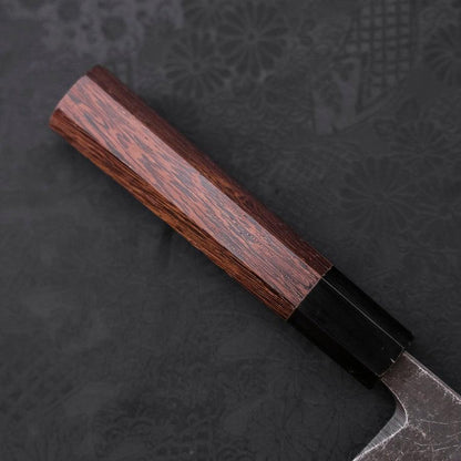 Kiritsuke Deba Blue Steel #2 Kurouchi Buffalo Wenge Handle 165mm