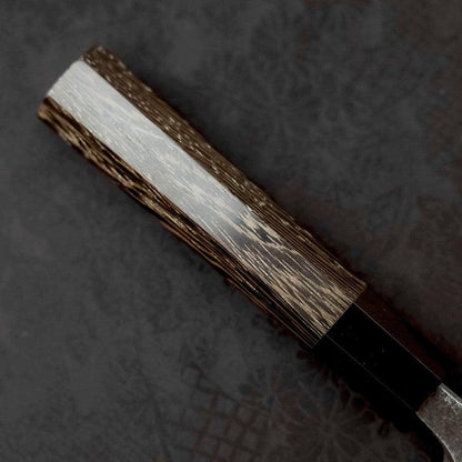 Kiritsuke Deba Blue Steel #2 Kurouchi Buffalo Wenge Handle 180mm