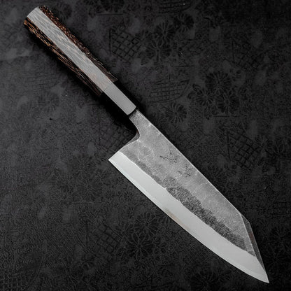 Kiritsuke Deba Blue Steel #2 Kurouchi Buffalo Wenge Handle 180mm