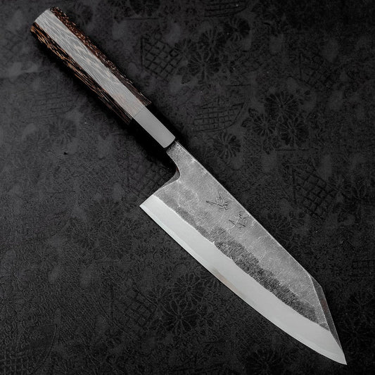 Kiritsuke Deba Blue Steel #2 Kurouchi Buffalo Wenge Handle 180mm