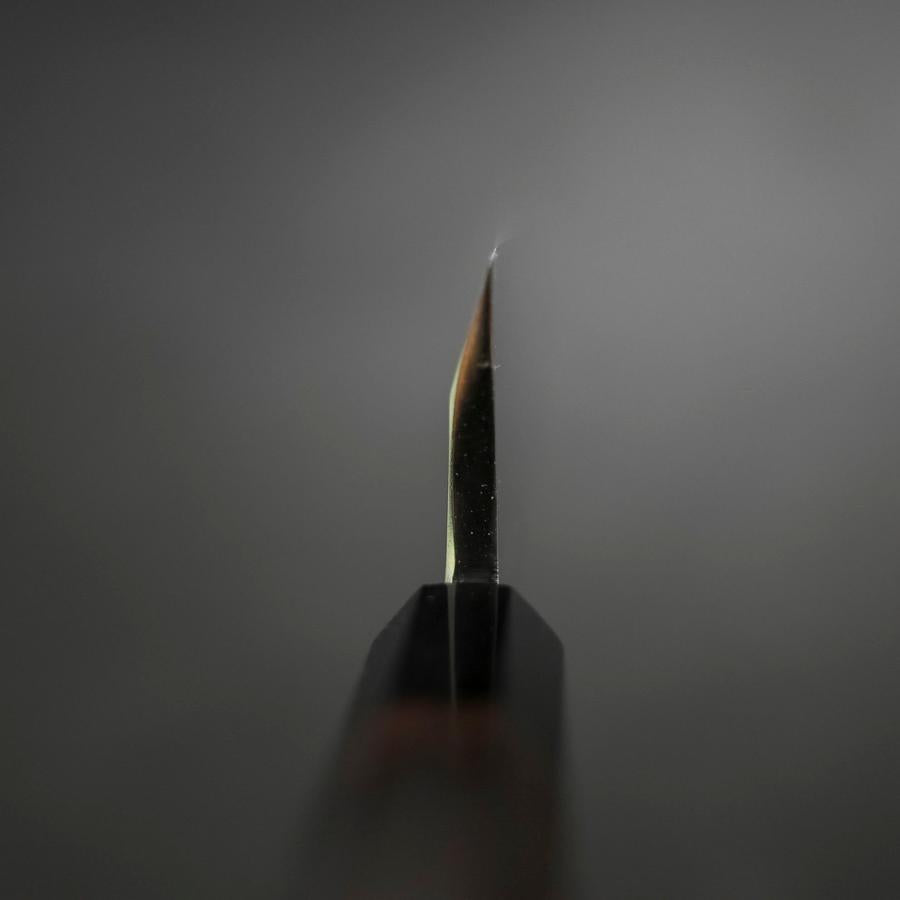 Kiritsuke Deba Honyaki Silver Steel #3 Mirror Buffalo Ebony Handle 180mm