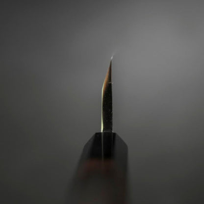 Kiritsuke Deba Honyaki Silver Steel #3 Mirror Buffalo Ebony Handle 180mm