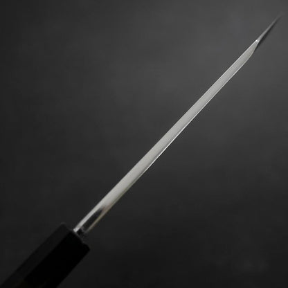 Kiritsuke Deba Honyaki Silver Steel #3 Mirror Buffalo Ebony Handle 180mm