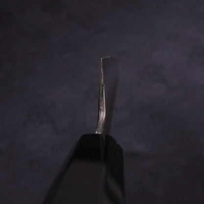 Kiritsuke Gyuto Blue Steel #1 Kurouchi Suminagashi Buffalo Ebony Handle 200mm