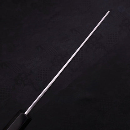 Kiritsuke Gyuto Blue Steel #1 Kurouchi Suminagashi Buffalo Ebony Handle 200mm