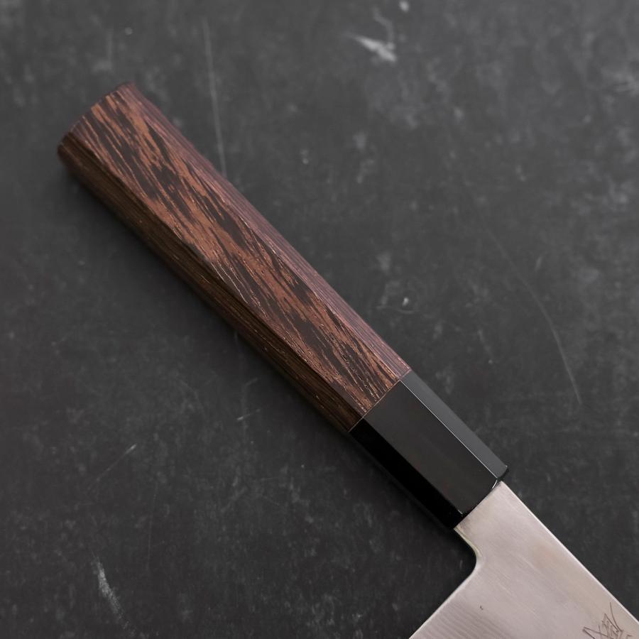 Kiritsuke Gyuto Silver Steel #3 Damascus Buffalo Wenge Handle 210mm