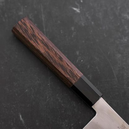 Kiritsuke Gyuto Silver Steel #3 Damascus Buffalo Wenge Handle 210mm