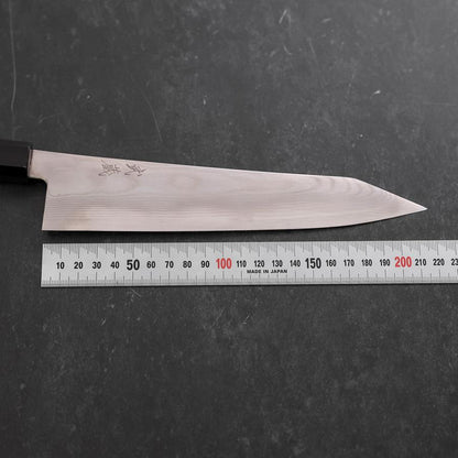 Kiritsuke Gyuto Silver Steel #3 Damascus Buffalo Wenge Handle 210mm