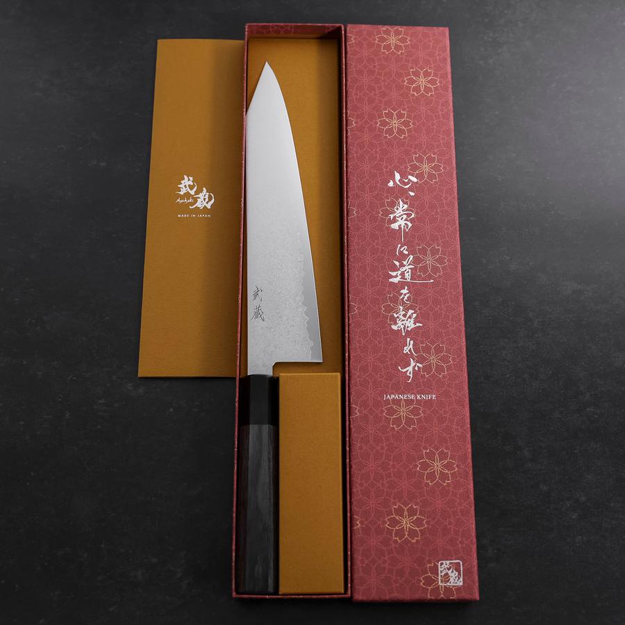 Kiritsuke Gyuto VG-10 Damascus Grey Cherry Handle 240mm