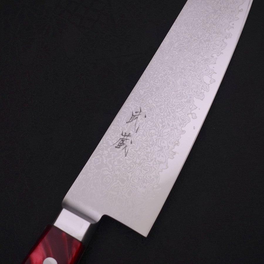 Kiritsuke Gyuto VG-10 Damascus Red Handle 210mm