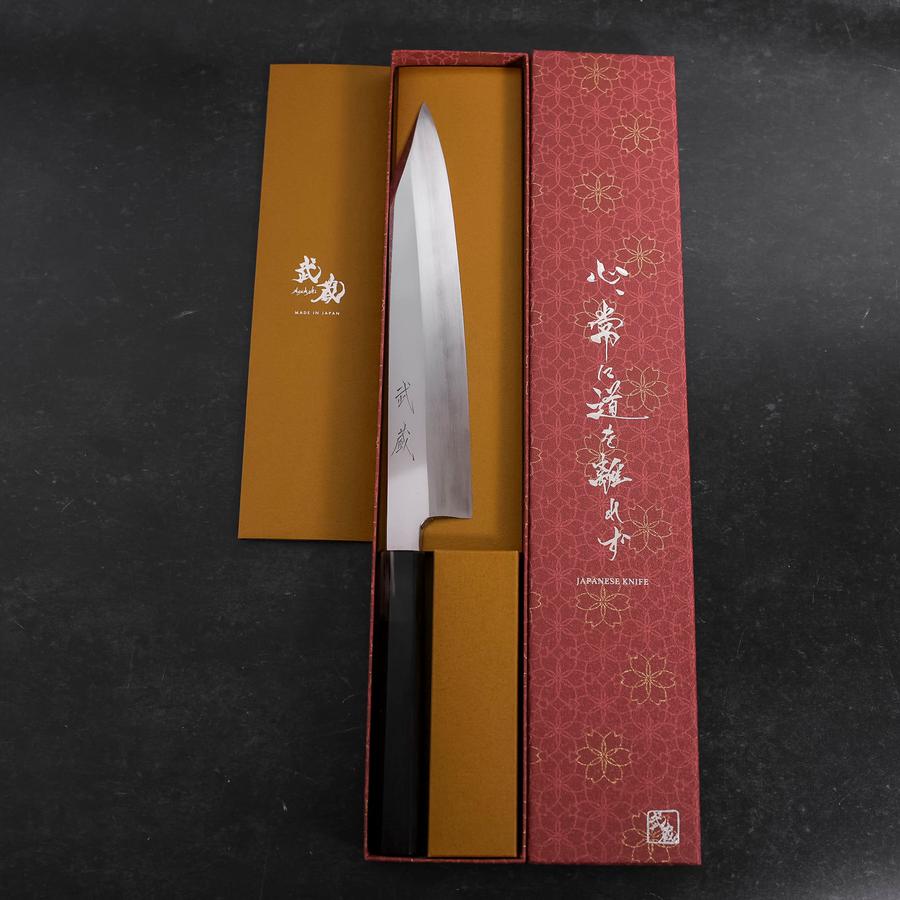 Kiritsuke Gyuto VG-10 Mirror Buffalo Ebony Handle 240mm