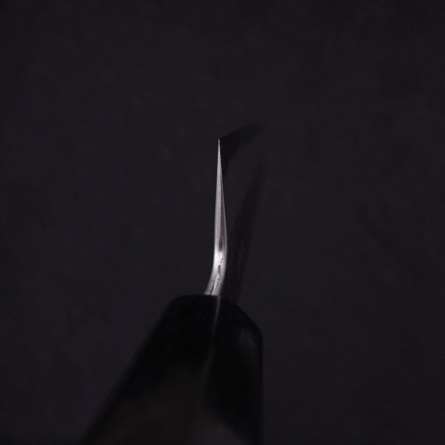 Kiritsuke Gyuto White Steel #2 Kurouchi Buffalo Magnolia Handle 200mm