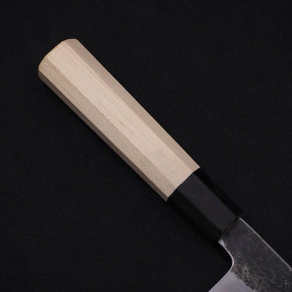 Kiritsuke Gyuto White Steel #2 Kurouchi Buffalo Magnolia Handle 200mm