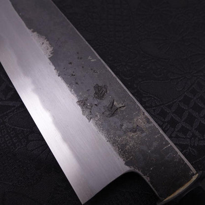 Kiritsuke Gyuto White Steel #2 Kurouchi Buffalo Magnolia Handle 230mm