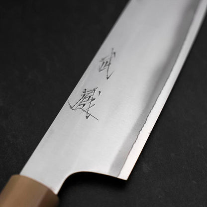 Kiritsuke HAP-40 Polished Double Buffalo Capped Magnolia Handle 200mm