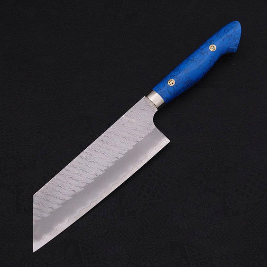 Kiritsuke Nakiri SG-2 Tsuchime Turquoise Blue Handle 170mm