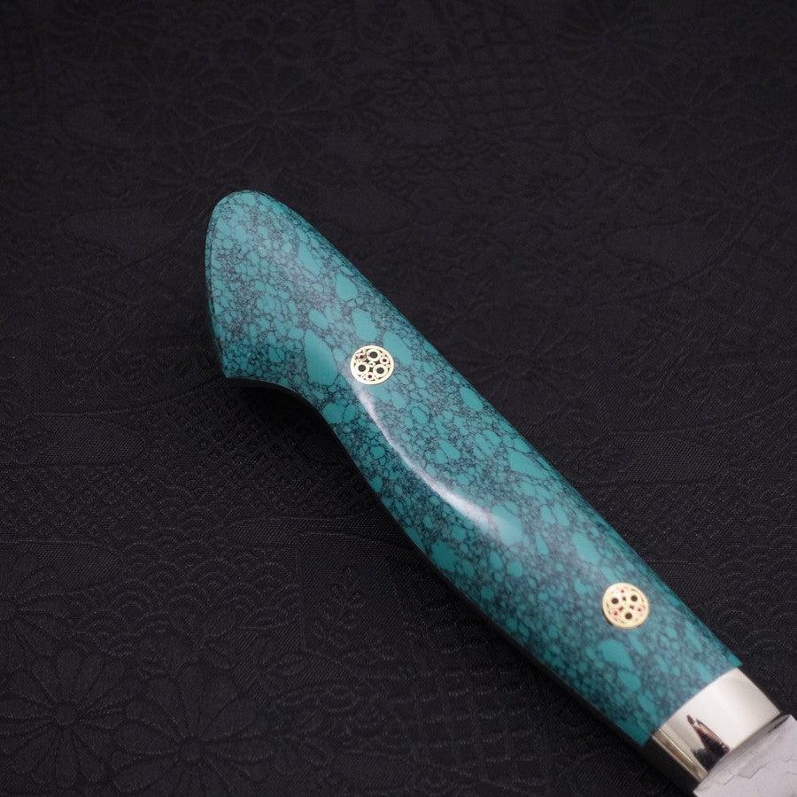 Kiritsuke Nakiri SG-2 Tsuchime Turquoise Green Handle 170mm