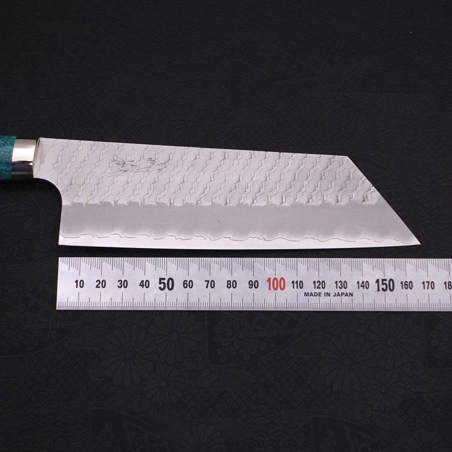 Kiritsuke Nakiri SG-2 Tsuchime Turquoise Green Handle 170mm