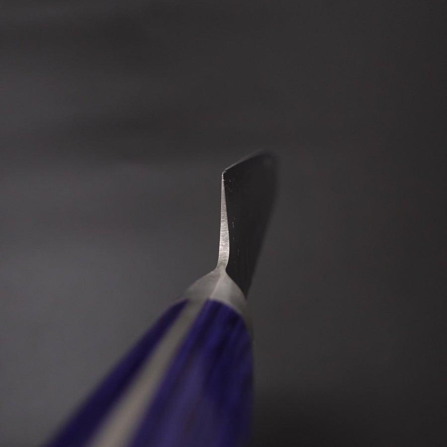 Kiritsuke Petty AUS-10 Stainless Tsuchime Western-Blue Handle 145mm