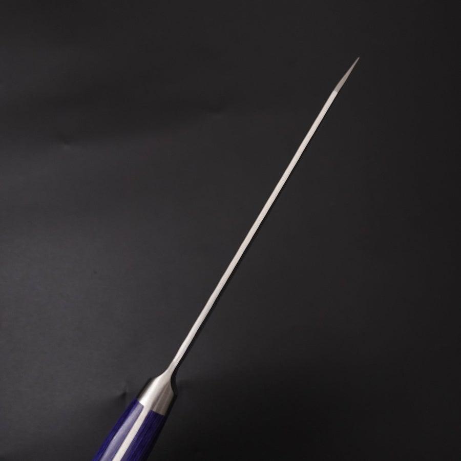 Kiritsuke Petty AUS-10 Stainless Tsuchime Western-Blue Handle 145mm