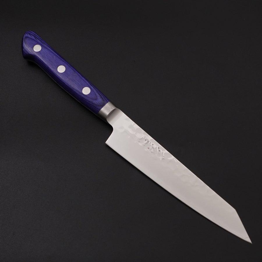 Kiritsuke Petty AUS-10 Stainless Tsuchime Western-Blue Handle 145mm
