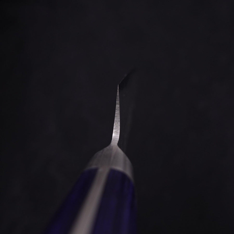 Kiritsuke Petty Blue Steel #2 Nashiji Stainless Clad Western Handle 140mm