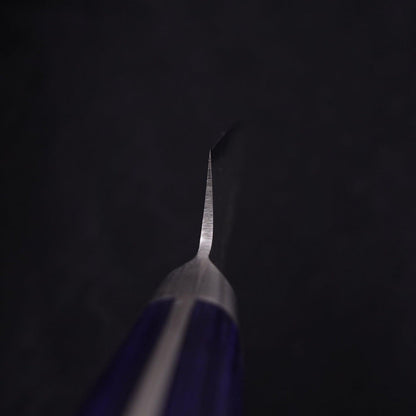 Kiritsuke Petty Blue Steel #2 Nashiji Stainless Clad Western Handle 140mm