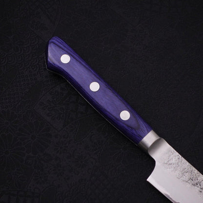 Kiritsuke Petty Blue Steel #2 Nashiji Stainless Clad Western Handle 140mm