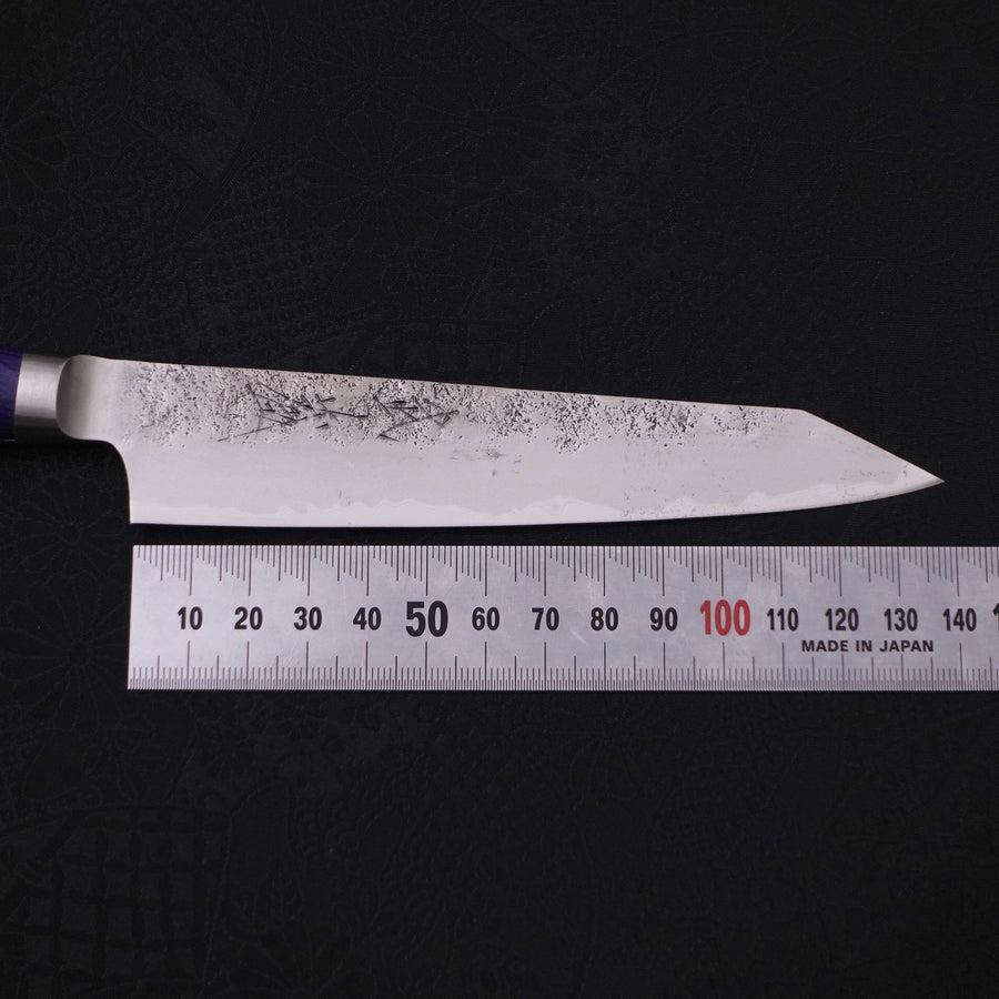 Kiritsuke Petty Blue Steel #2 Nashiji Stainless Clad Western Handle 140mm