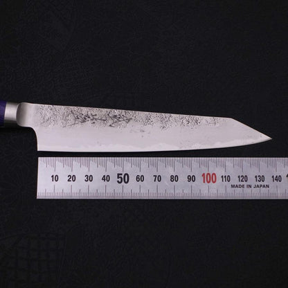 Kiritsuke Petty Blue Steel #2 Nashiji Stainless Clad Western Handle 140mm