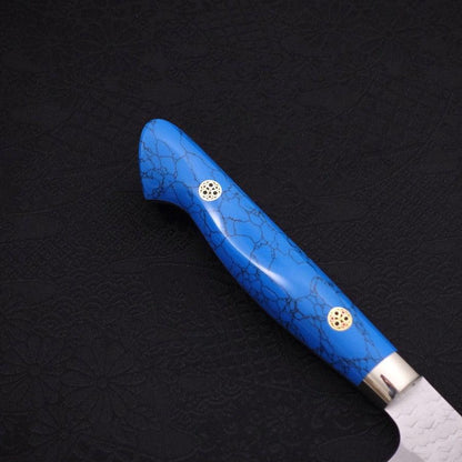 Kiritsuke Petty SG-2 Tsuchime Turquoise Blue Handle 150mm