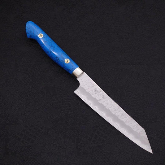 Kiritsuke Petty SG-2 Tsuchime Turquoise Blue Handle 150mm