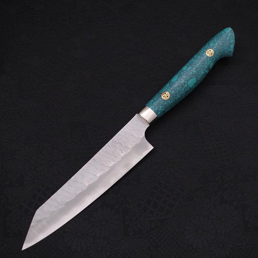 Kiritsuke Petty SG-2 Tsuchime Turquoise Green Handle 150mm