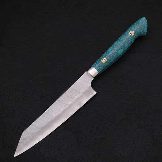 Kiritsuke Petty SG-2 Tsuchime Turquoise Green Handle 150mm