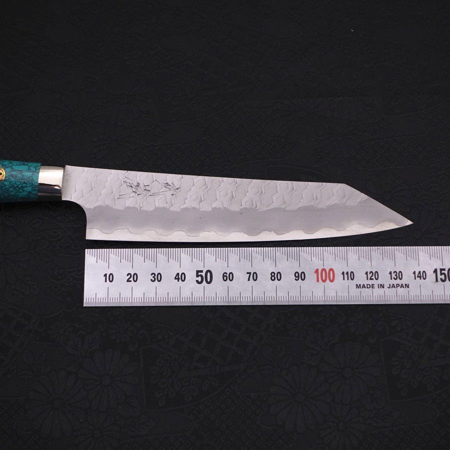 Kiritsuke Petty SG-2 Tsuchime Turquoise Green Handle 150mm