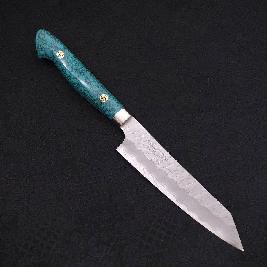 Kiritsuke Petty SG-2 Tsuchime Turquoise Green Handle 150mm