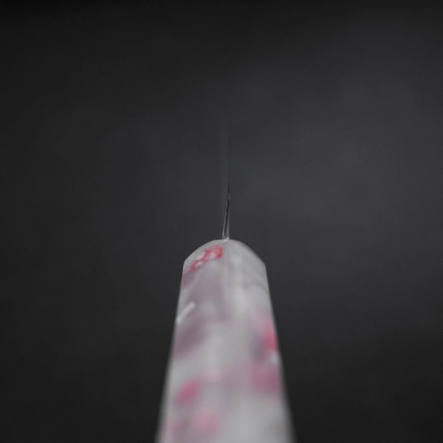 Kiritsuke Petty VG-10 Damascus Ocean Sakura Rose Gold Handle 130mm