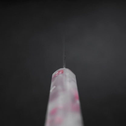 Kiritsuke Petty VG-10 Damascus Ocean Sakura Rose Gold Handle 130mm