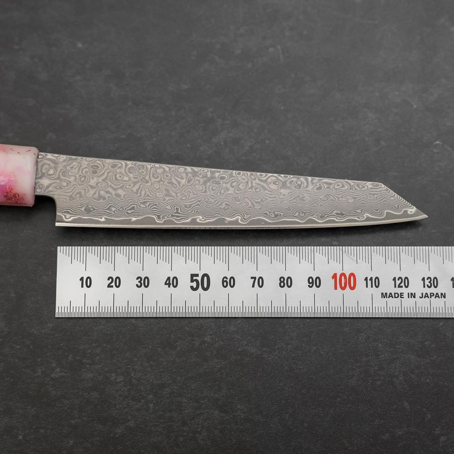 Kiritsuke Petty VG-10 Damascus Ocean Sakura Rose Gold Handle 130mm
