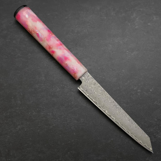 Kiritsuke Petty VG-10 Damascus Ocean Sakura Rose Gold Handle 130mm