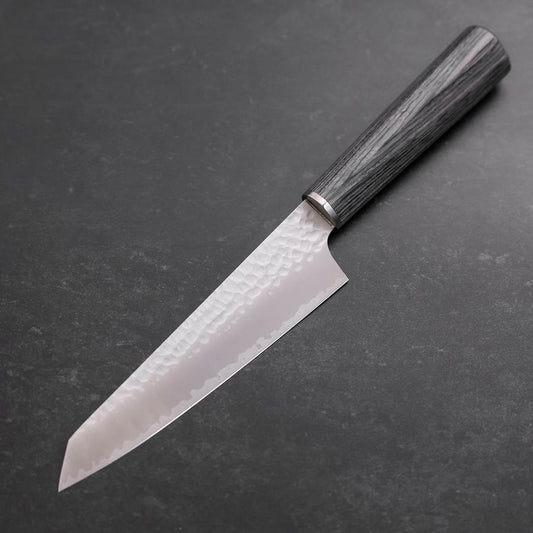 Kiritsuke Petty VG-10 Tsuchime Cherry Charcoal Handle 150mm